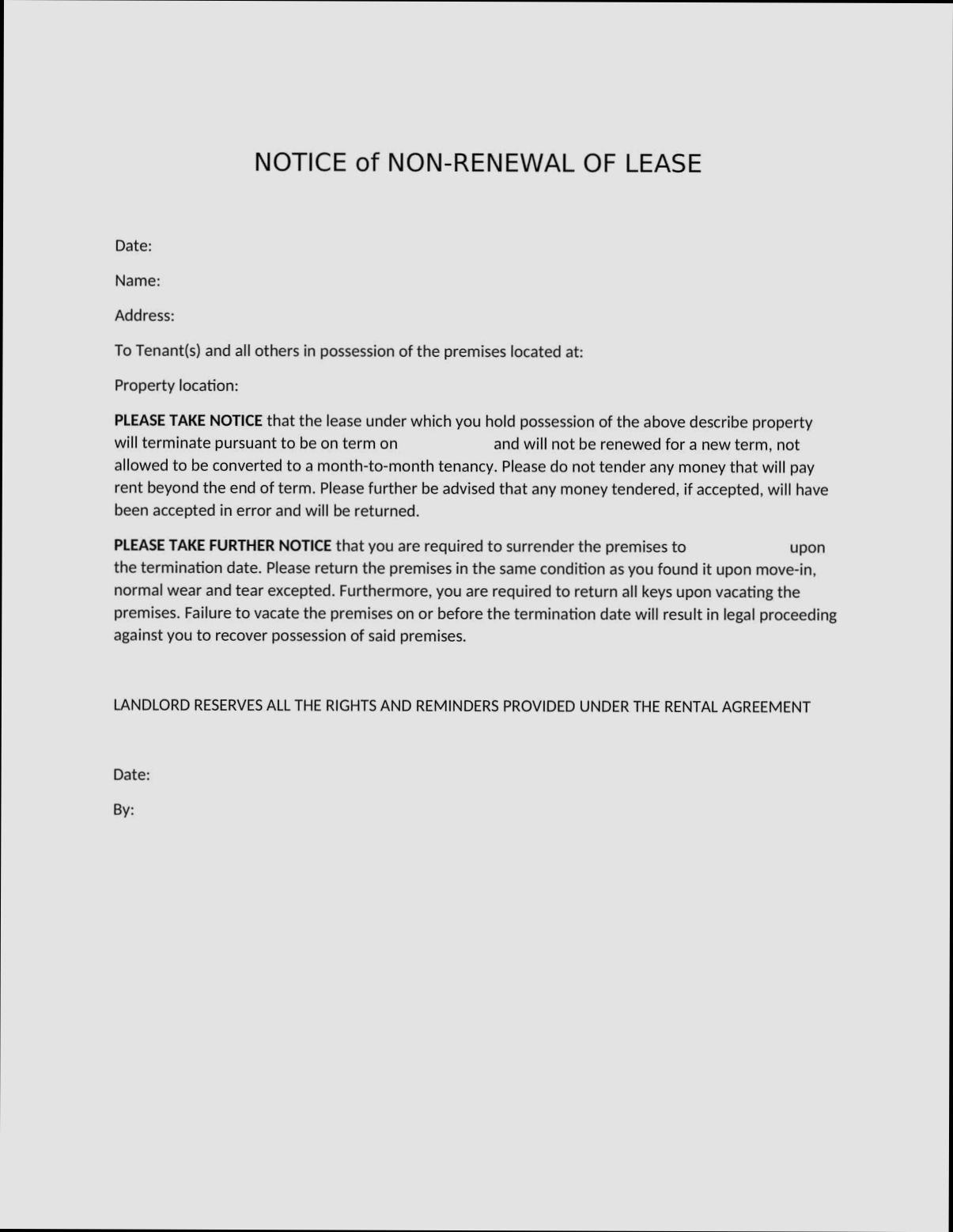 How Much Notice Does a Landlord Have to Give If Not Renewing Lease - 2