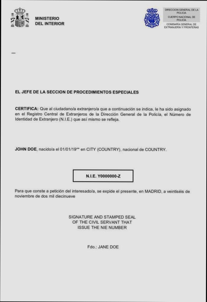 How to Get NIE Number in Spain preview