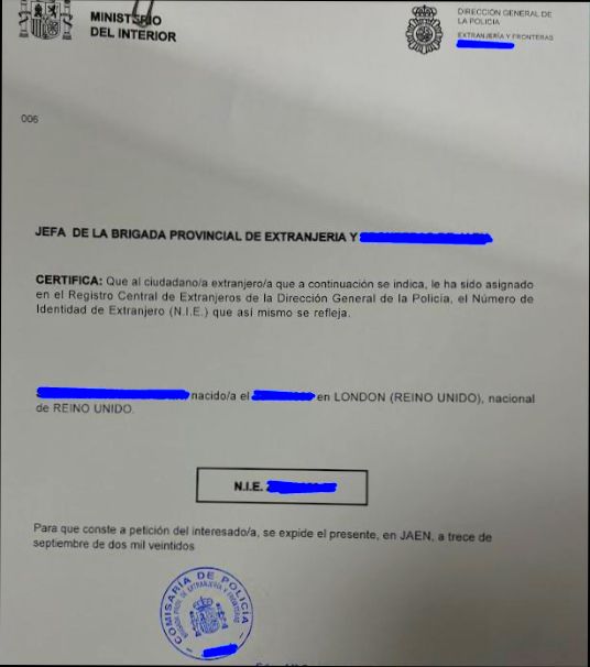 How to Get NIE Number in Spain - 5