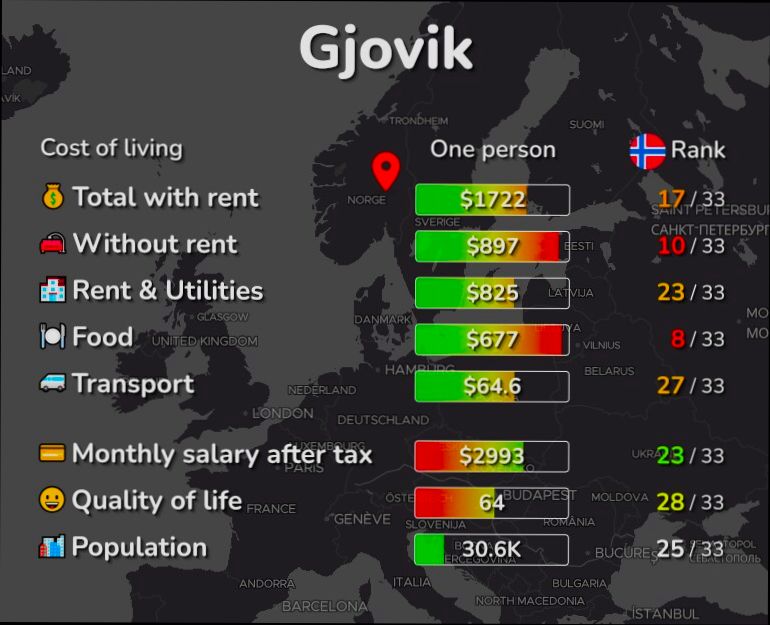 Pros and Cons of Living in Gjøvik preview