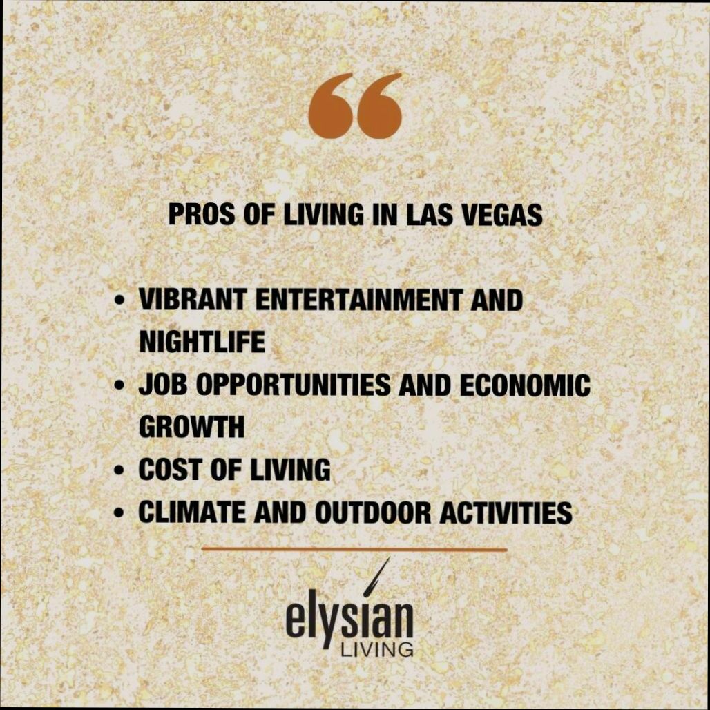 Pros and Cons of Living in Las Vegas NV - 2