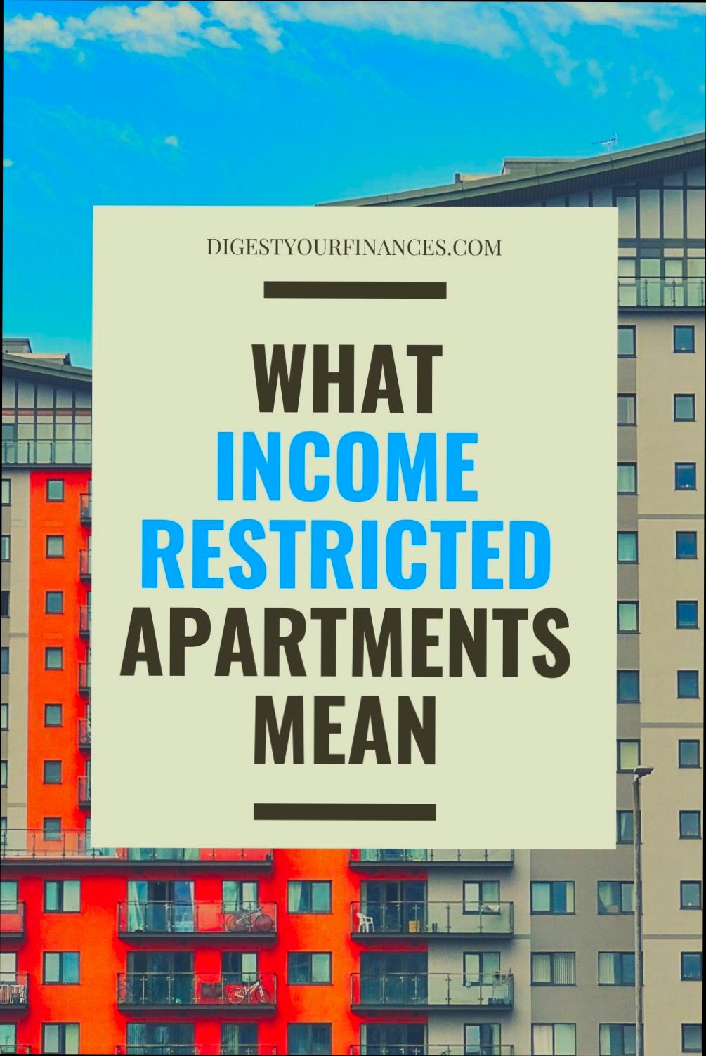What are Income Restricted Apartments - 1