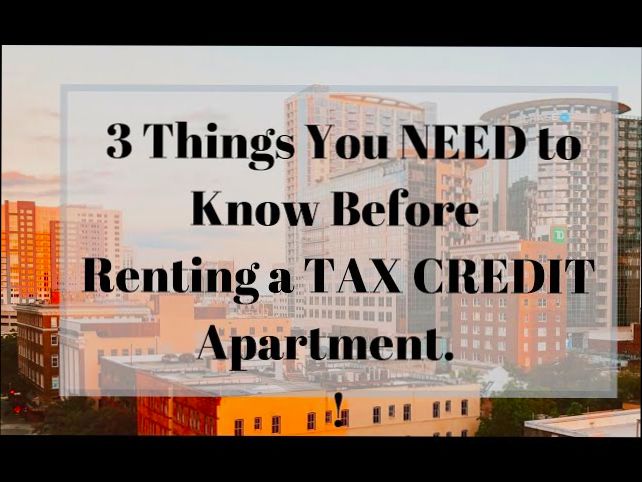 What is a Tax Credit Apartment preview