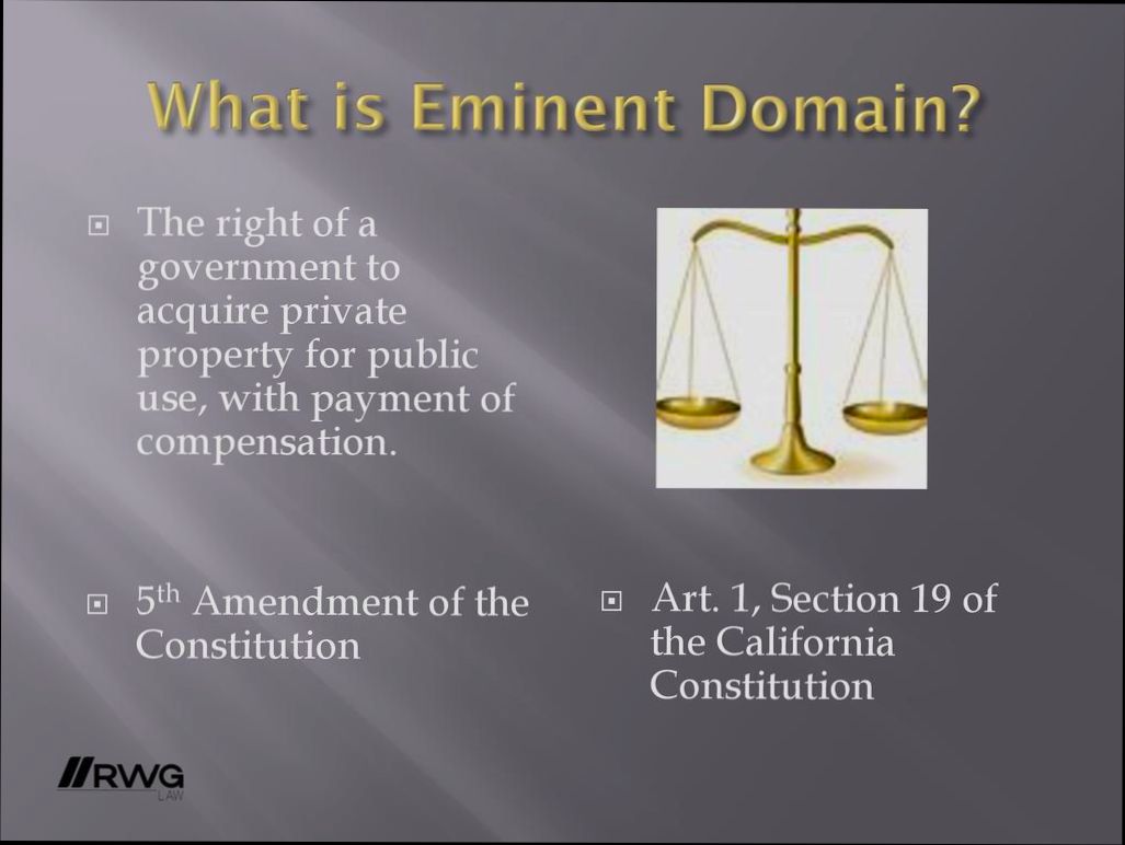 What is Eminent Domain - 6