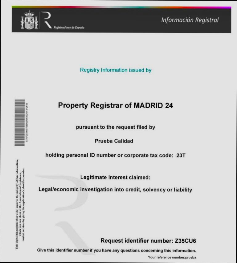 What is Nota Simple in Spain - 0
