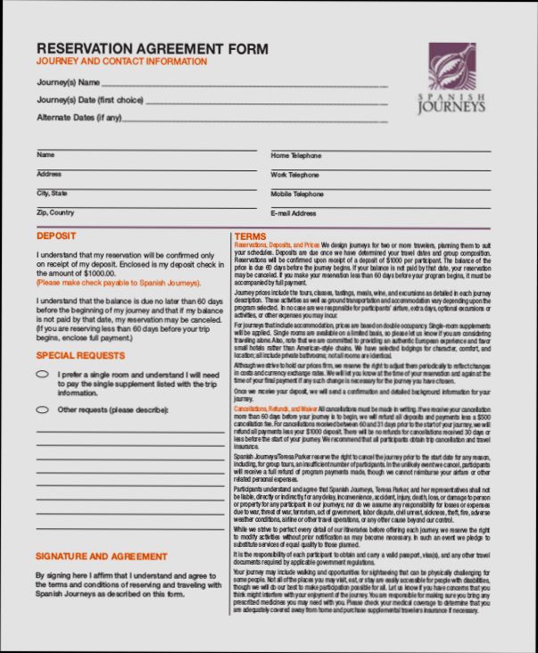 What is Real Estate Reservation Agreement in Spain preview