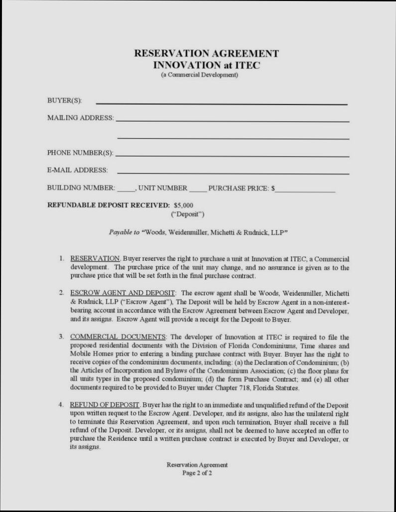 What is Real Estate Reservation Agreement in Spain - 4